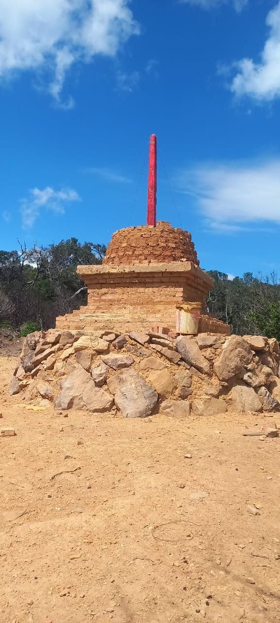 Building the Lotus Stupa